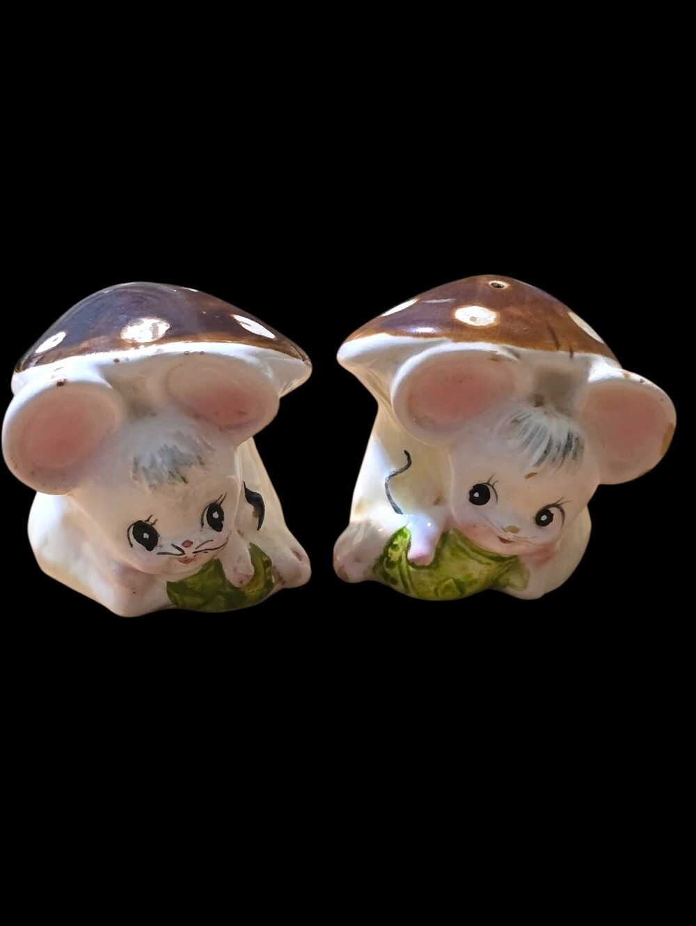 Vintage | Mouse Salt Shakers